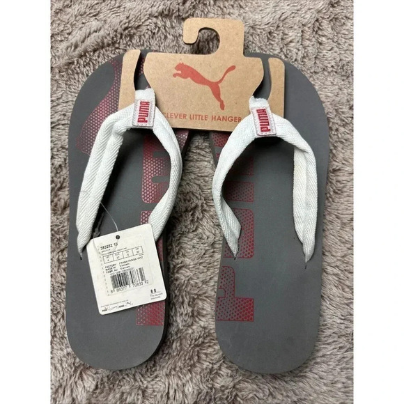 PUMA White Flip-Flops Beach Sandals Mens - Picture 7 of 15